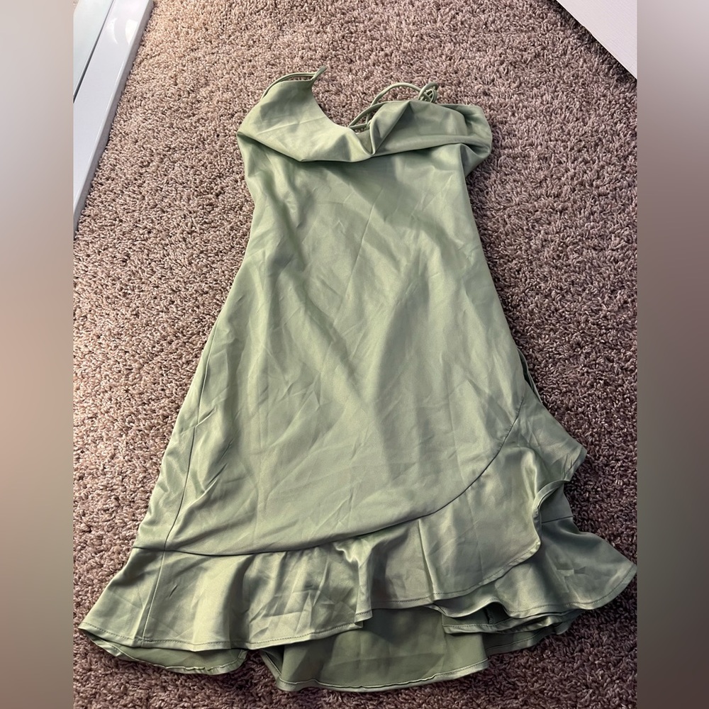 Green formal dress